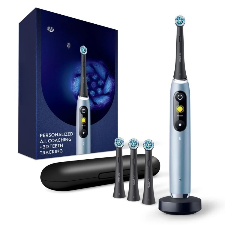 

Series 9 Electric Toothbrush with 4 Brush Heads, Aqua Alabaster