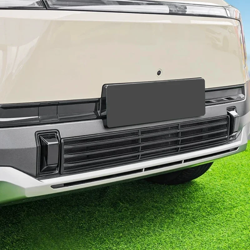 Car Modify Front Buckle Insect Proof Net Auto Front Bumper Center Intake Grille Cover For DONGFENG VIGO EVOLUTE i-JOT 2025-2027