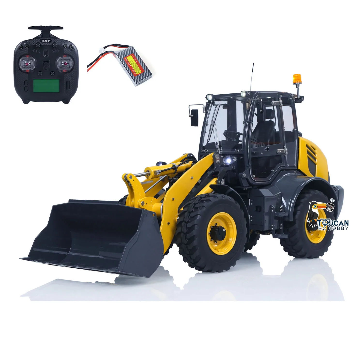 1/14 LESU WA100 RC Hydraulic Loader AOUE RC Vehicle Truck Machine RTR Motor Hobby Toy Model Gifts for Enthusiasts