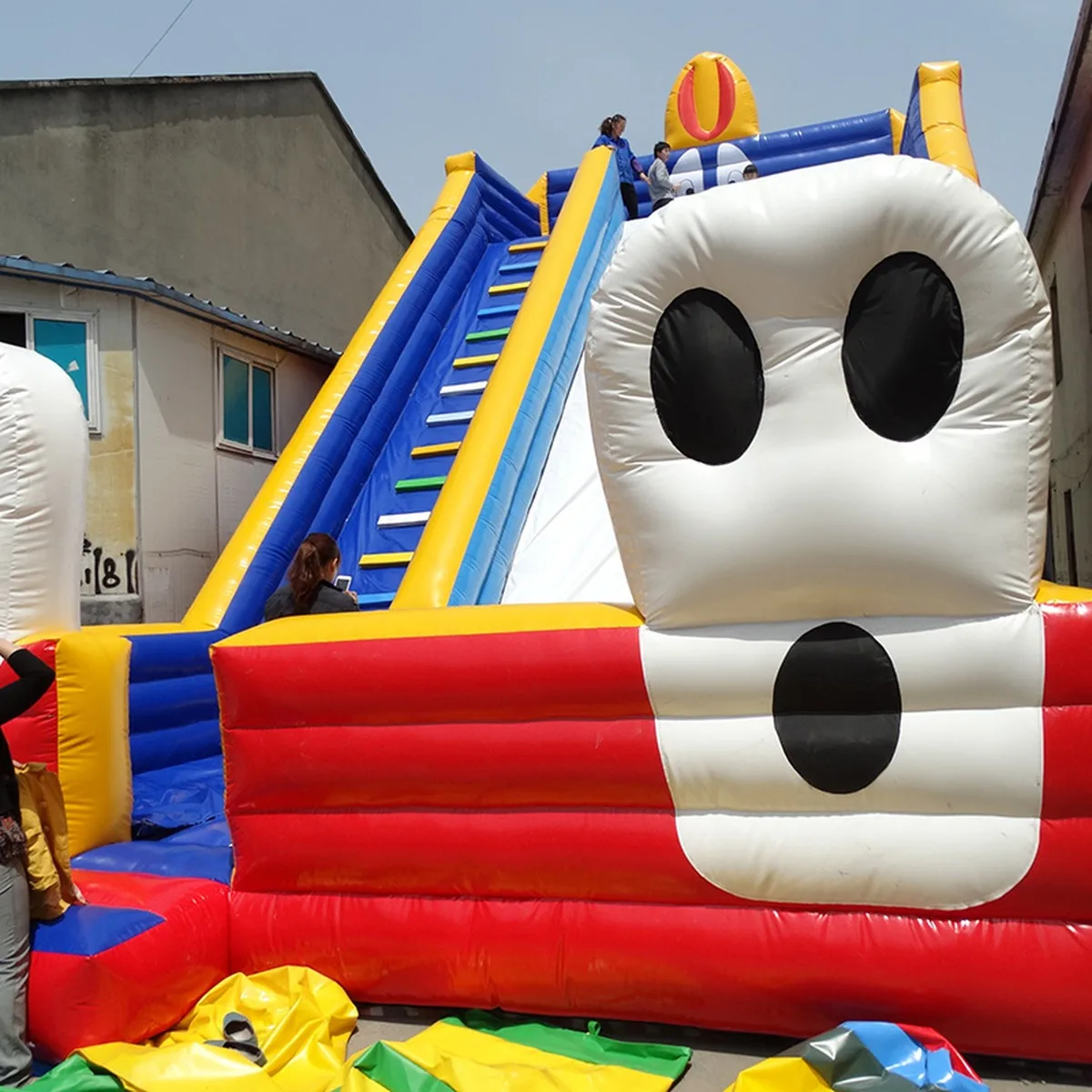 Colorful Giant Commercial Inflatable Slide 10x4x6m PVC Outdoor Playground Attraction for Amusement Parks Events and Rentals