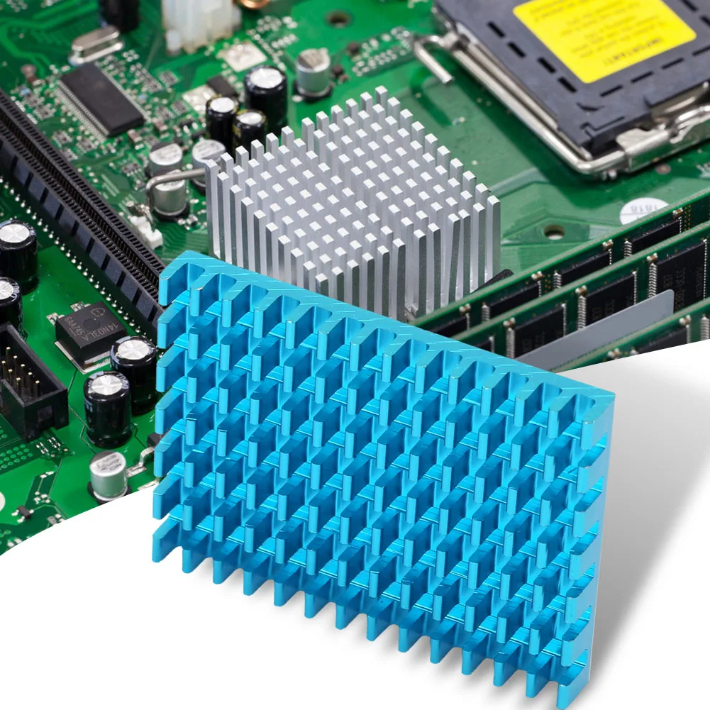 

Чип-кулер Чип-радиатор Охладитель печатной платы P40*5*30-Bu Алюминиевый охлаждающий ребро Радиатор-кулер для чипа печатной платы