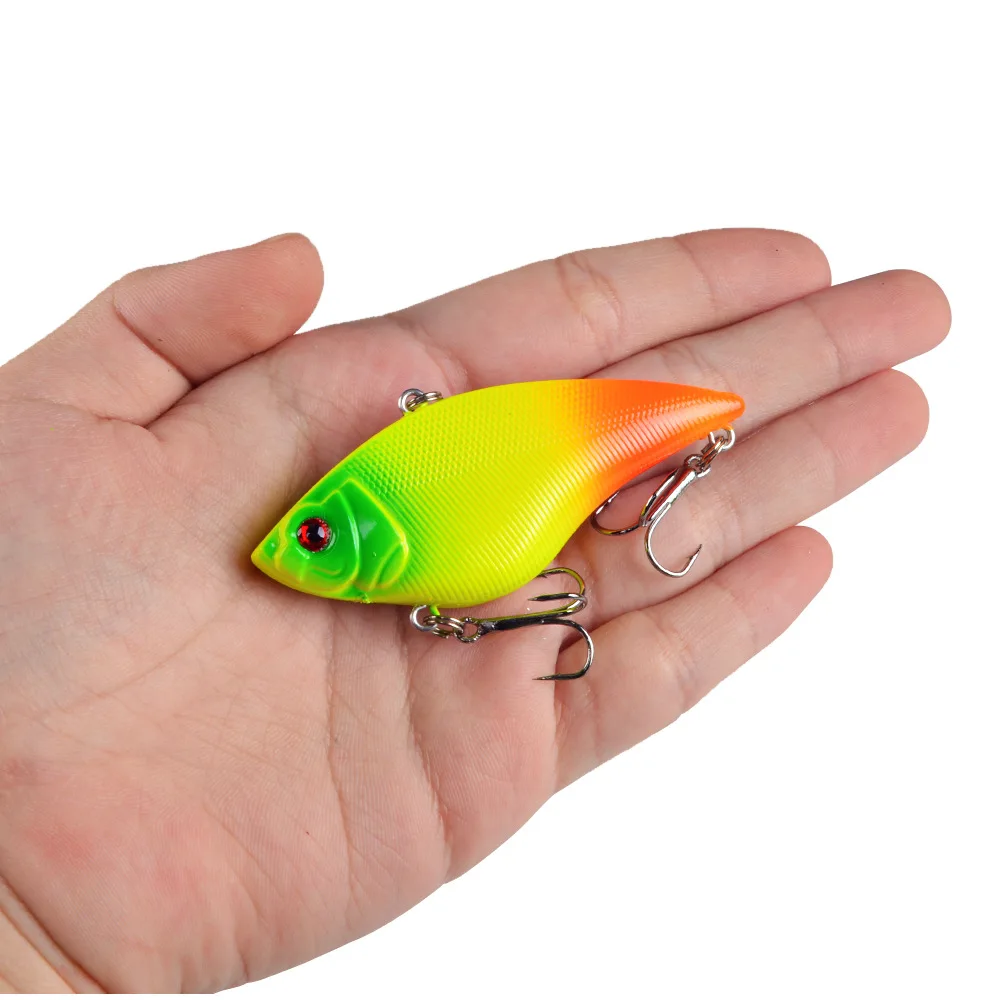 1PCS 7cm 16g Hard vib Fishing Lure deepwater Crankbait Wobbler Isca Artificial Bait 3D Eyes Leurre For Trout Bass