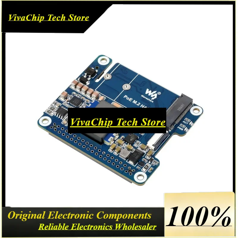 VoFSPCIe To.2 Adapter With PoE Function(C)Raspberry Pi 5,Supports NVMe Protocol.2 ,High-Speed Reading/Writing