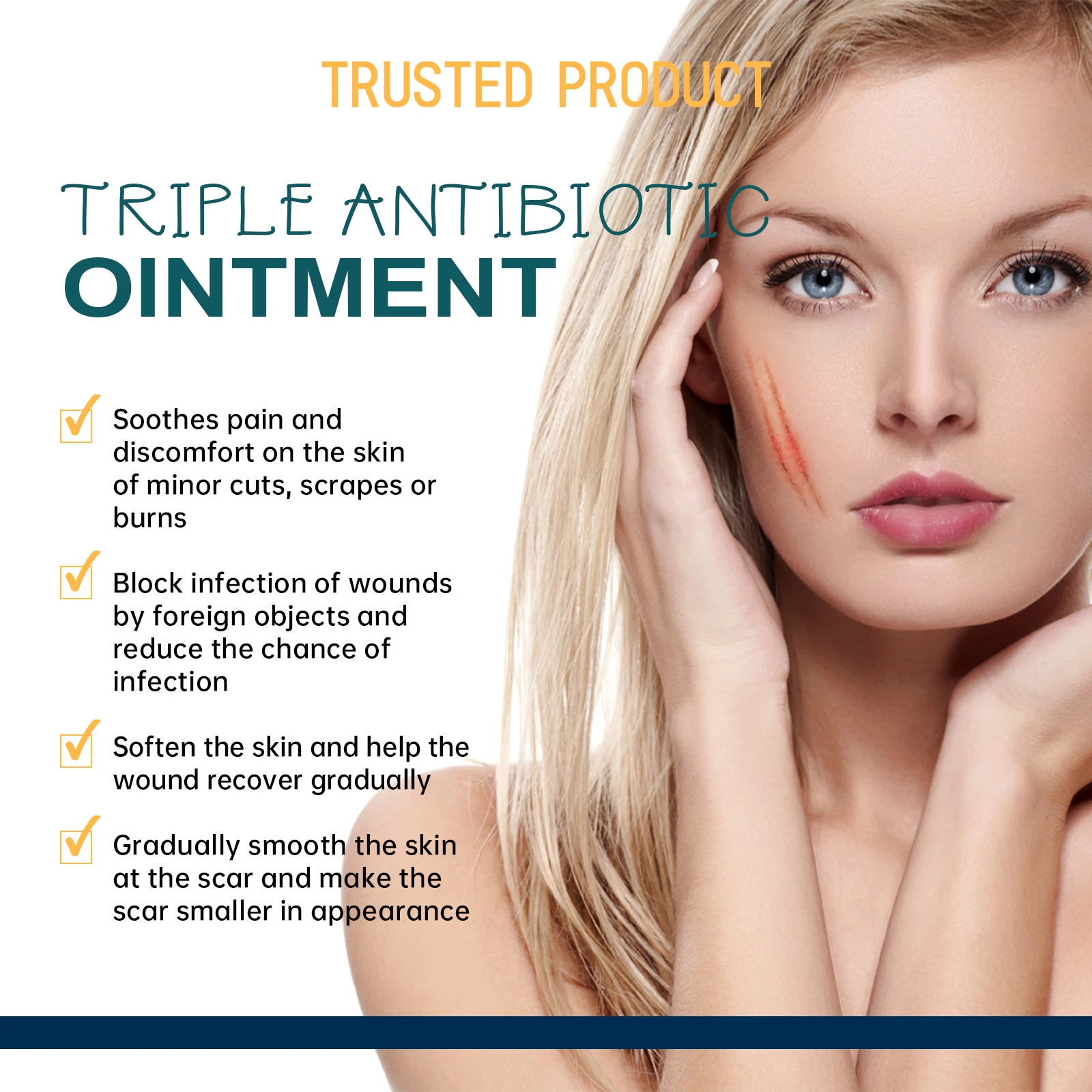 28.3g Antibiotic Ointment Wound Infection Protection Scar Fade Ointment Scratches Recovery Wound Repair Care Cream Relief Skin