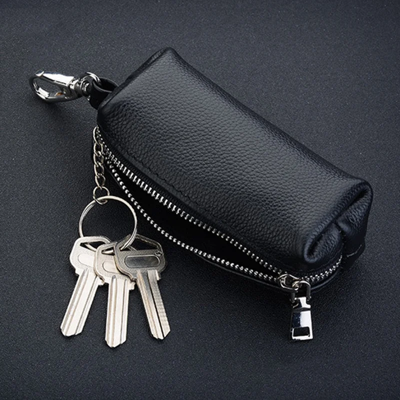 

Car Keychain Waist Hanging Bag Portable Leather Keychains Key Organizer Purse Key Chain Bag Accessories Keyring for Men Women