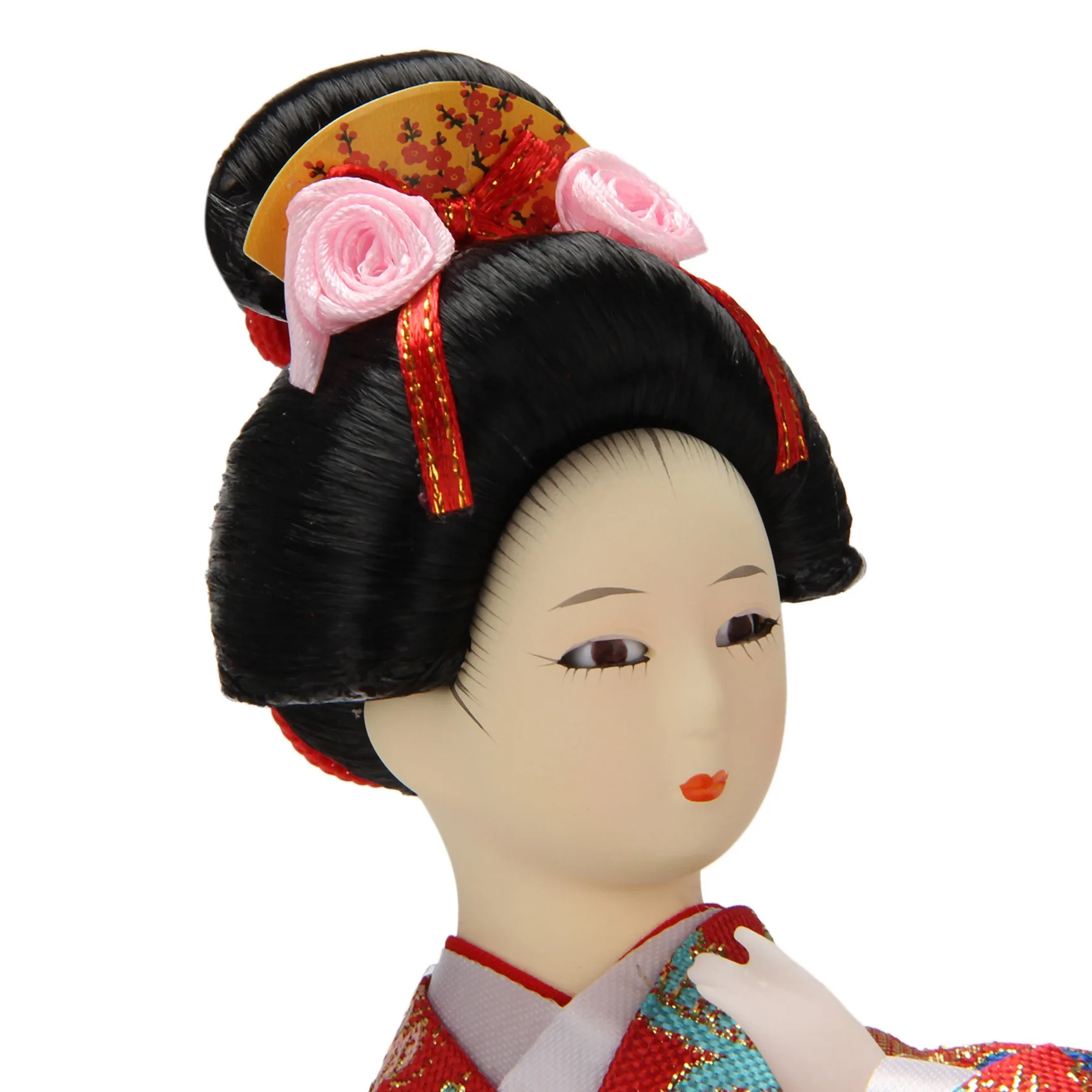 

12Inch Japanese Kimono Geisha Traditional Japanese Geisha Kimono Sculpture With Traditional Vintage Kimono