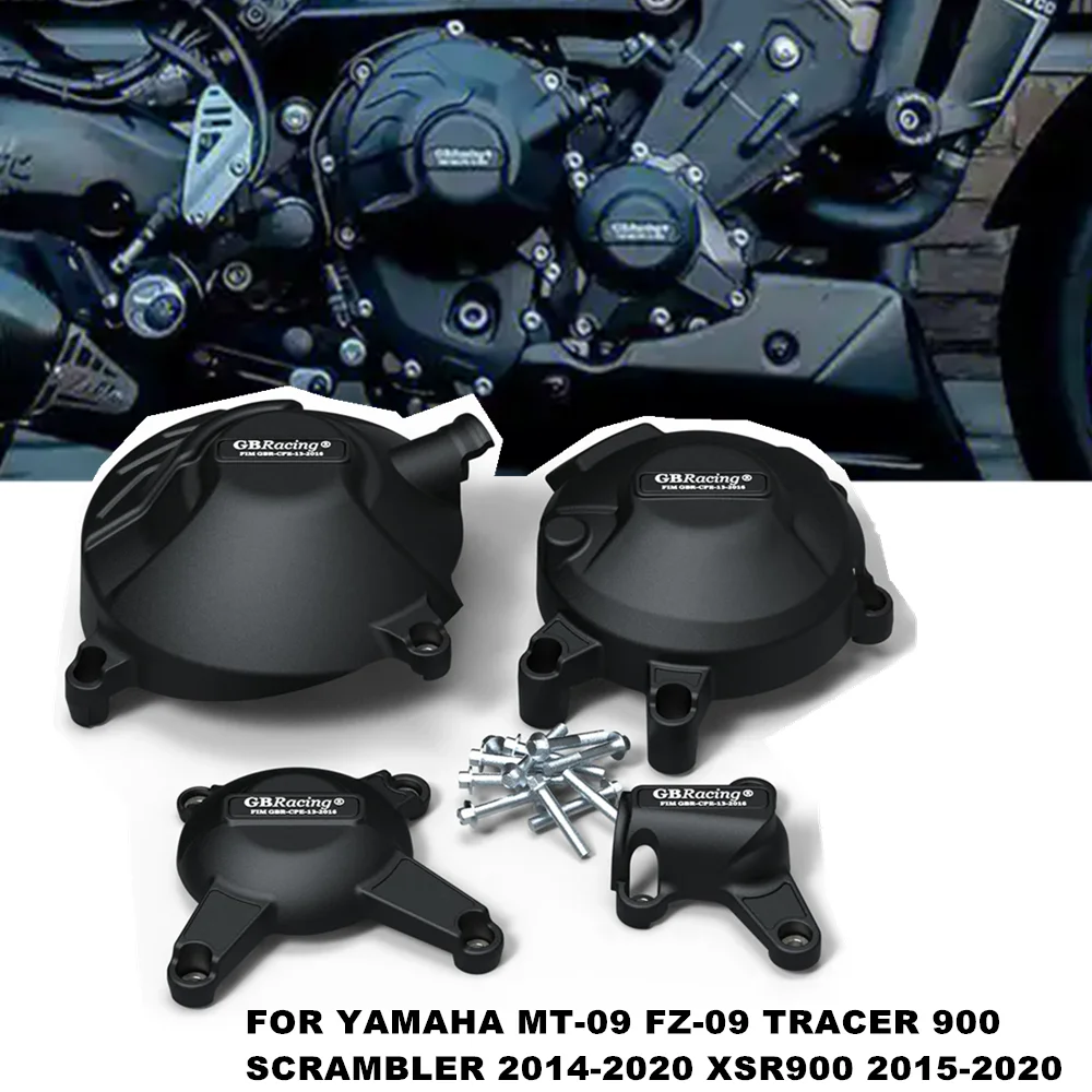 

Motorcycle Engine Cover Sets Bonnet Protector Engine Cover FOR YAMAHA MT-09 MT09 FZ-09 TRACER 900 SCRAMBLER XSR900 2015-2020