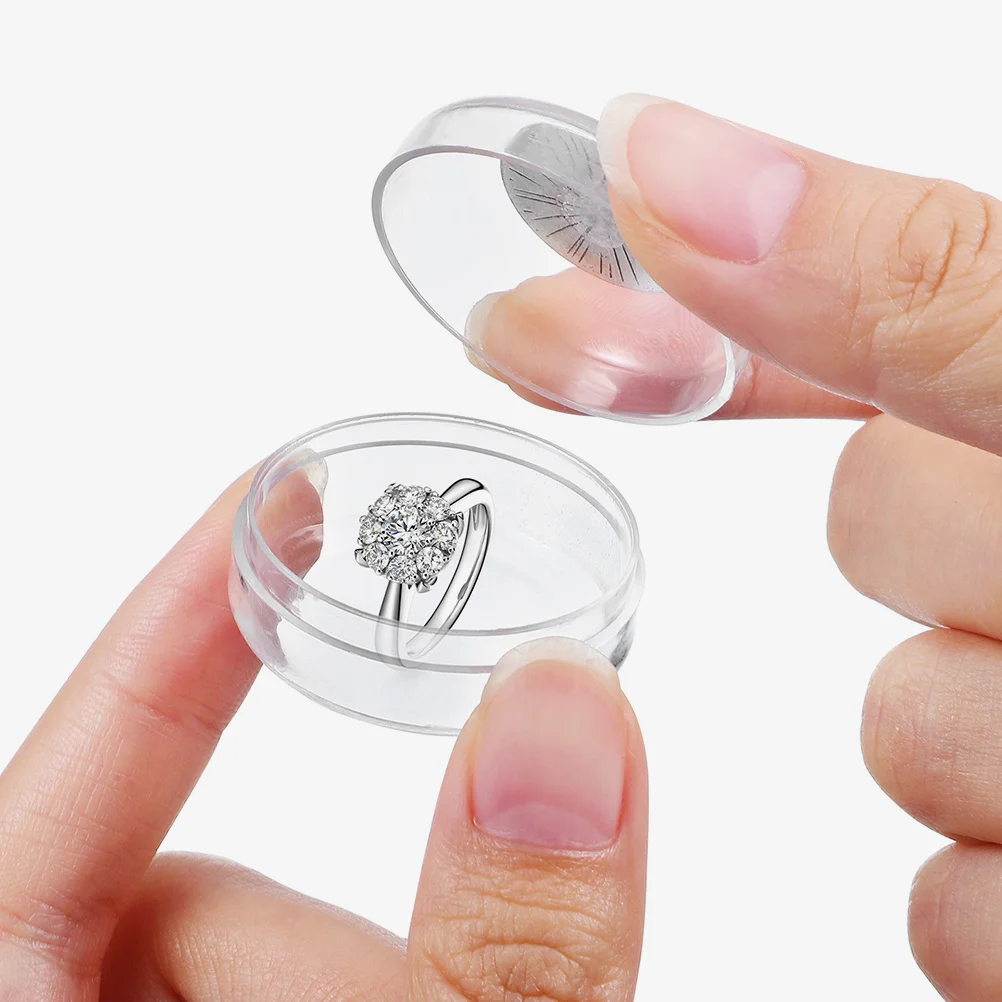 2 قطعة صندوق تعبئة معدني منظم تذكار علبة مسبحة مستديرة كاثوليكية دينية صغيرة للمناولة الأولى