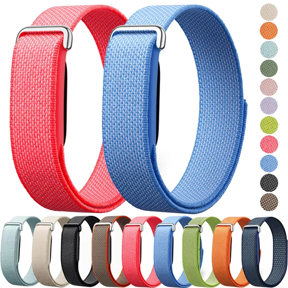 2 Pcs Nylon Braided Loop Strap For Google Fitbit Air Combined Assembly Breathable Belt Accessory For Google Fitbit Air Watchband