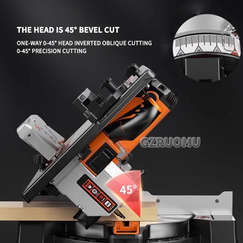 10-inch Dual-Purpose All-In-One Woodworking Cutting Machine Multi-Functional 45-Degree Cutting Saw For Precision Wood Projects