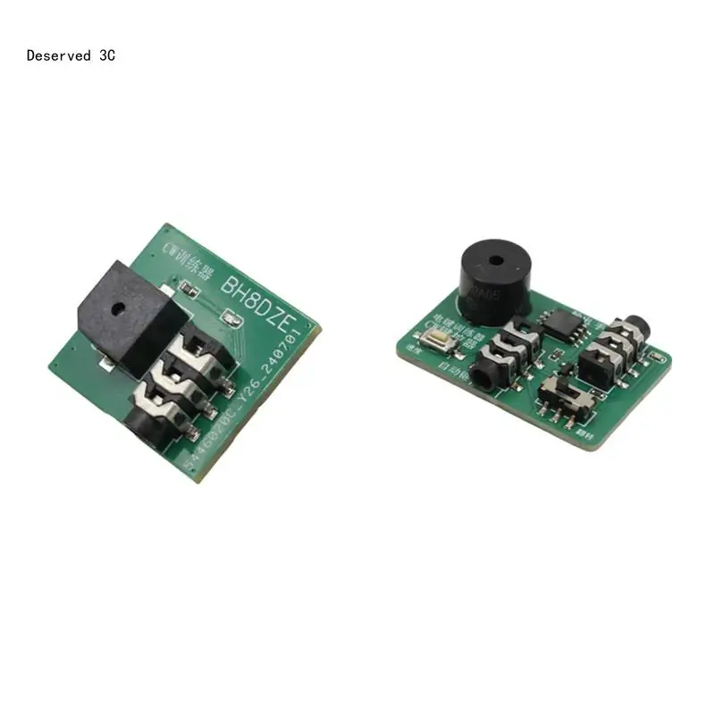 Cell Battery Power CW Morse Code Trainer With Visual And Sound Indicators