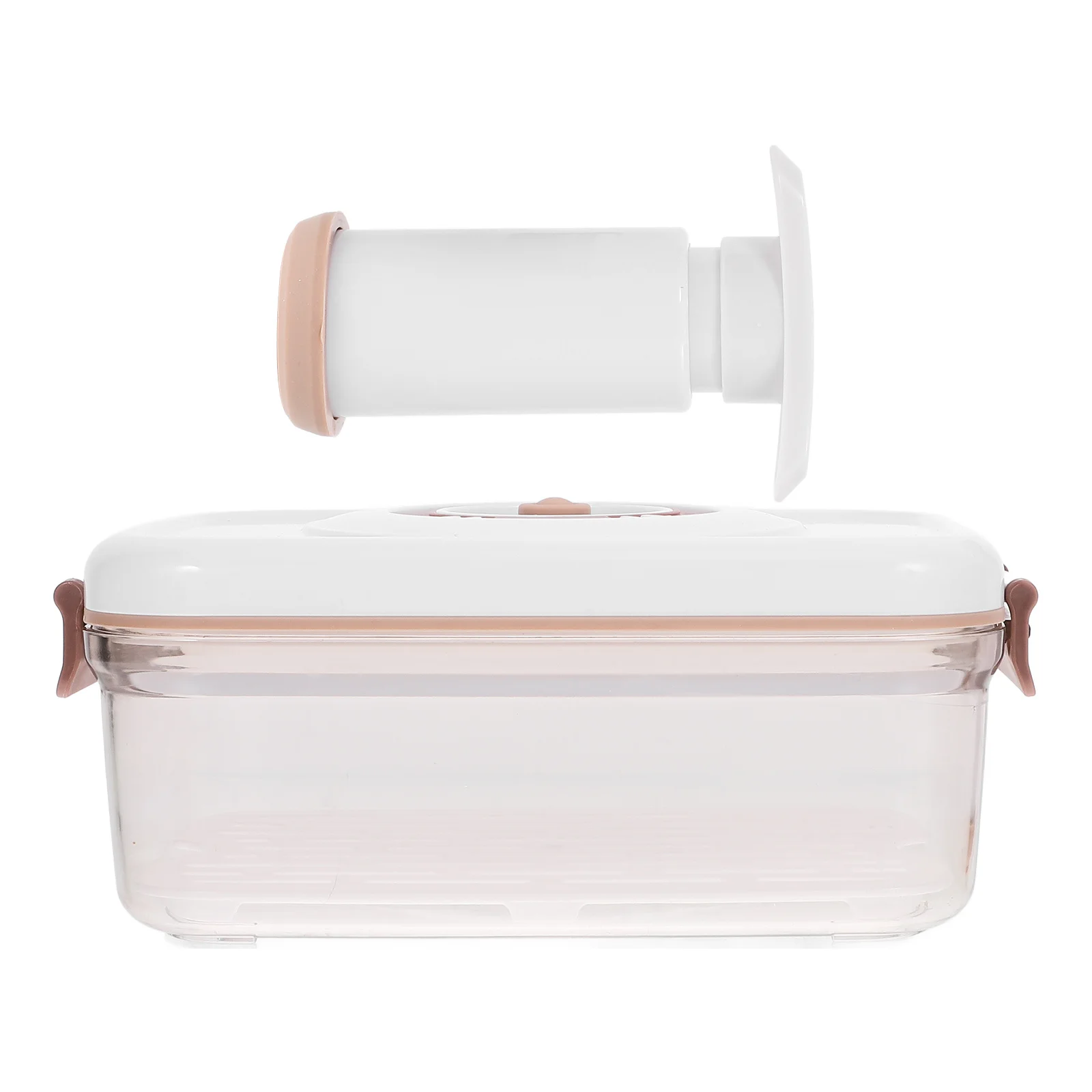 

1 Set Vacuum Food Storage Box 4-Minute Microwave Safe Airtight Container For Fruits Vegetables Lunch Bento Fresh Keeping Sealing