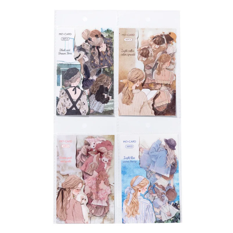 30 قطعة/1 مجموعة ملصقات القرطاسية Kawaii تحول لحظة مذكرات مخطط ملصقات المحمول الزخرفية ملصق الحرفية