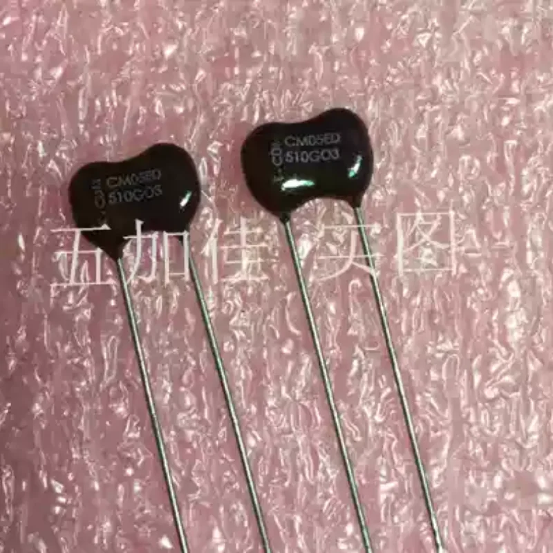 10-100pcs CM05ED510GO3 500V51PF 2% imported CDM direct insertion silver mica capacitor