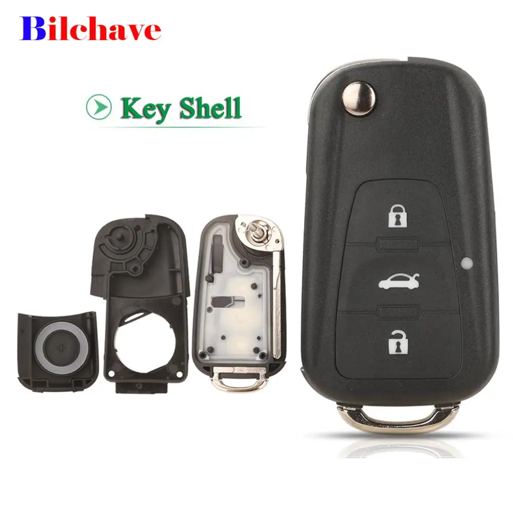 jingyuqin 3 Buttons For MG Flip Folding Car Remote Key Fob For MG5 MG7 MG GT GS 350 360 750 W5 Replacement Key Case Cover