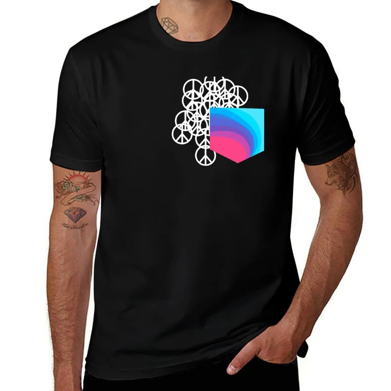 

Peace Pocket T-Shirt Sporty Breathable Short Sleeve T-Shirt