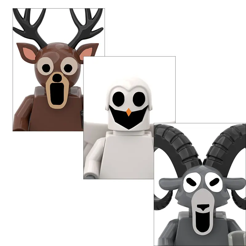 

2025 Hot Toys 731STU 99 Nights in the Forest Building Blocks Mini Action Figure Accessories Halloween Christmas Gifts for Kids