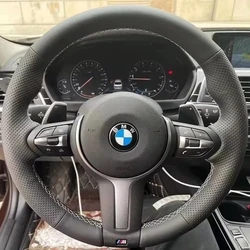 Hand Stitched Microfiber Leather Car Steering Wheel Cover For BMW M Sport F06 F10 F15 F16 F20 F21 F25 F30 F32gt F80 F82 X1 X3 x5