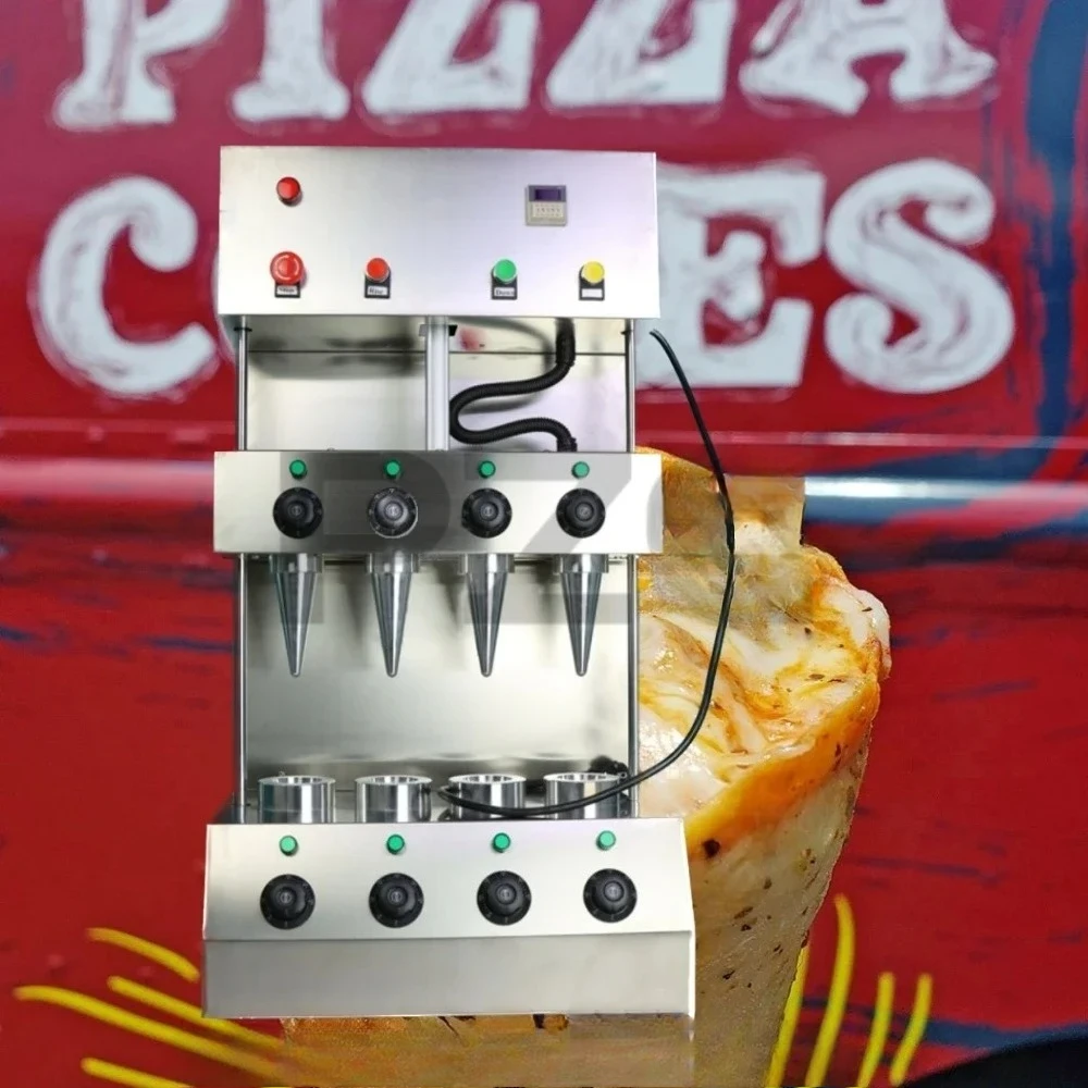 

4 Moulds Popular Pizza Cone Making Molding Machine Electric Pizza Cone Maker Machine