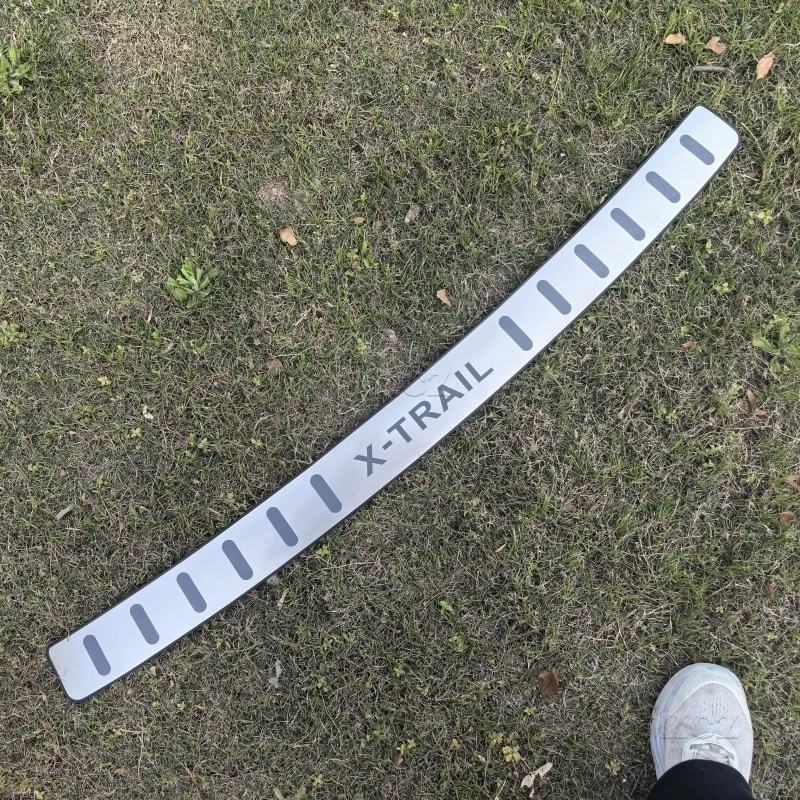 

For Nissan X-trail Rogue T33 2023 Rear Guard Board Car Stainless Steel Rear Bumper Protector Sill Trunk Tread Plate Trim