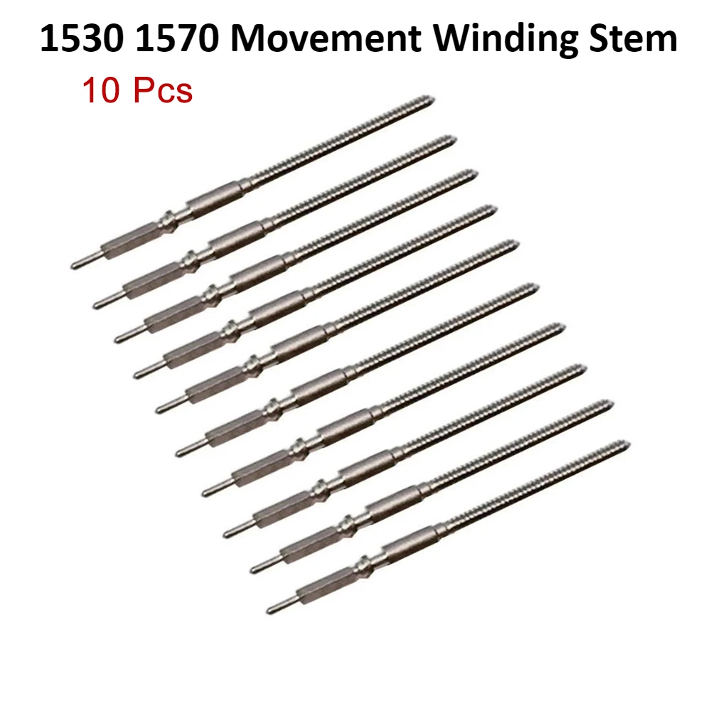 

1Pcs/2Pcs/5Pcs/10 Pcs Metal Watch Stems for 1530 1570 Movement Winding Stem Handle Bar Replacement Crown Kit Watches Parts