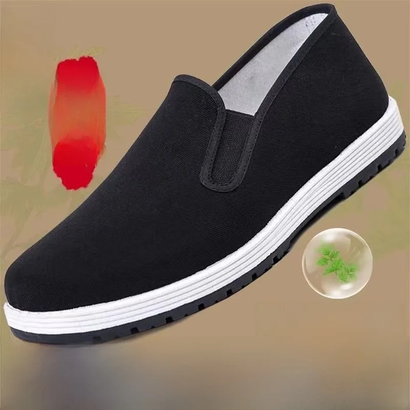 Old Beijing Men's Cloth Shoes New Multi-Layered Sole Casual Comfortable Wear-Resistant Absorbent Dad Autumn Leisure Shoes