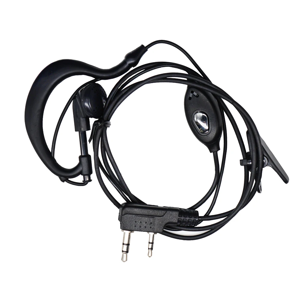Walkie Talkie Headset Kopfhörer 2 Pin K Port Zwei Weg Ham Radio Lautsprecher Mic Ohrhörer Für Baofeng BF-888S UV5R UV82 BFR5 Kopfhörer – Detail 1