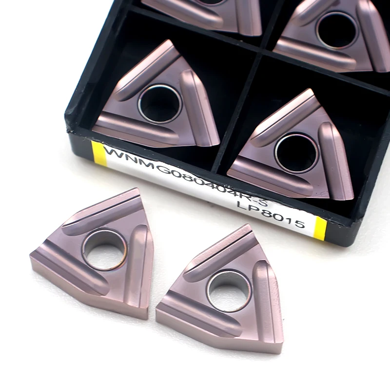 Imagem -06 - Peach Forma Cnc Torno Placa de Corte Ferramenta de Torneamento Carboneto de Tungstênio Insere Wnmg 080404 R-s Lc8015 Alta Qualidade
