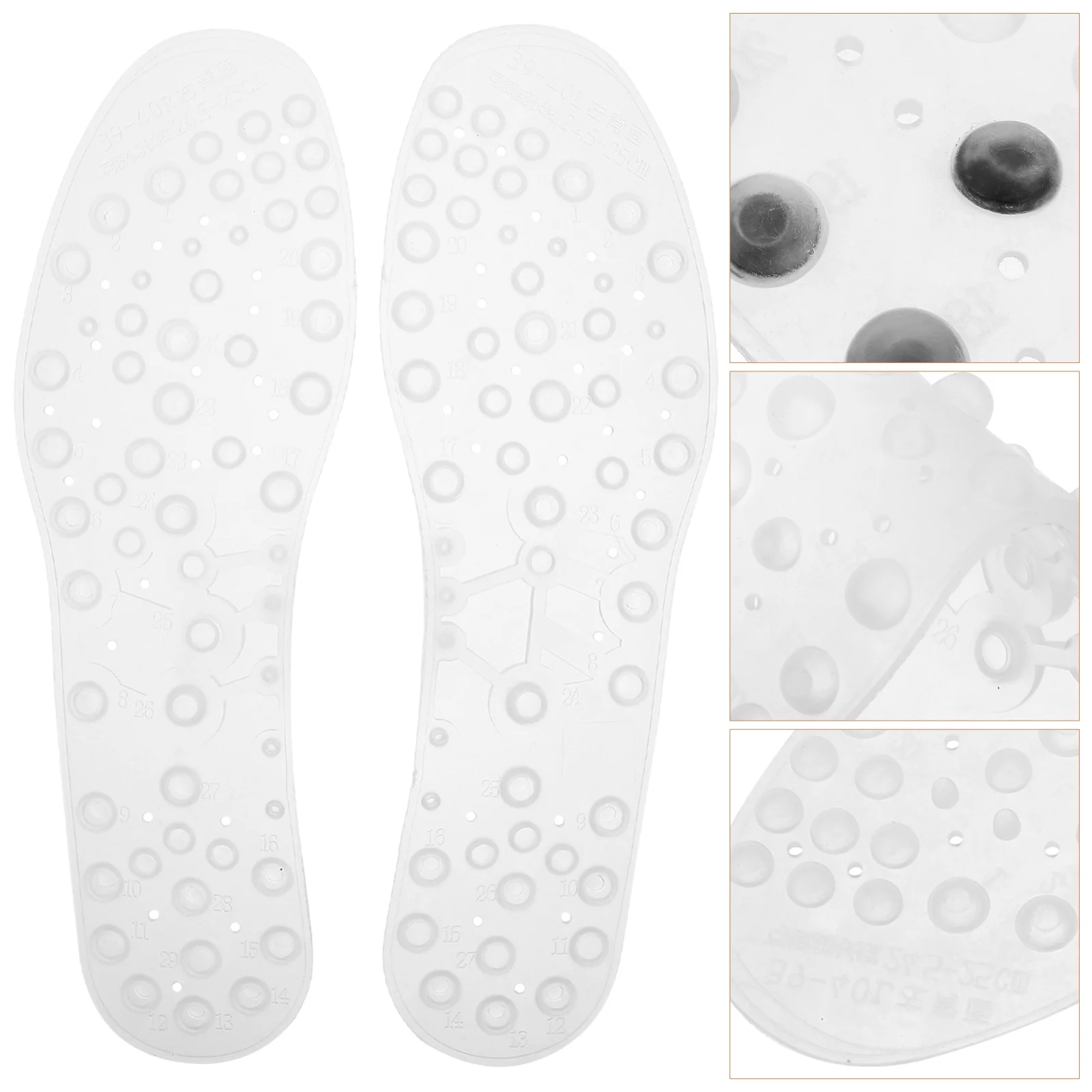 

1Set Massaging Insoles Shock Absorbing Breathable Cuttable Shoe Inserts for Daily Walking Sports Use Heated Insoles for Shoes