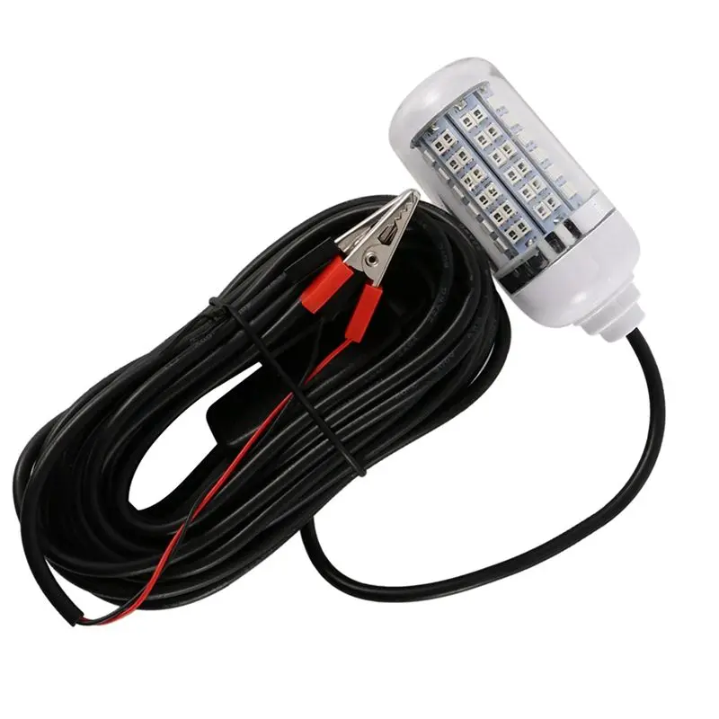 A02M-6X 12V LED Green Underwater Submersible Night Fishing Light Crappie Shad Squid Boat Fishing Light