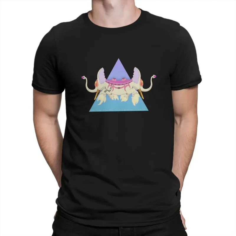 Ancient Psychic Tandem War Elephant Men TShirt Adventure Cartoon Time Crewneck Tops Fabric T Shirt Funny Top Quality  Gifts