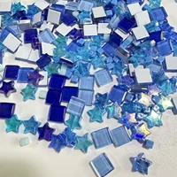 Colorful Glass Mosaic Tiles Mixed Star Square Pieces DIY Mosaic Craft Material for Home Decor Vase Pot Coaster Art Projects 5