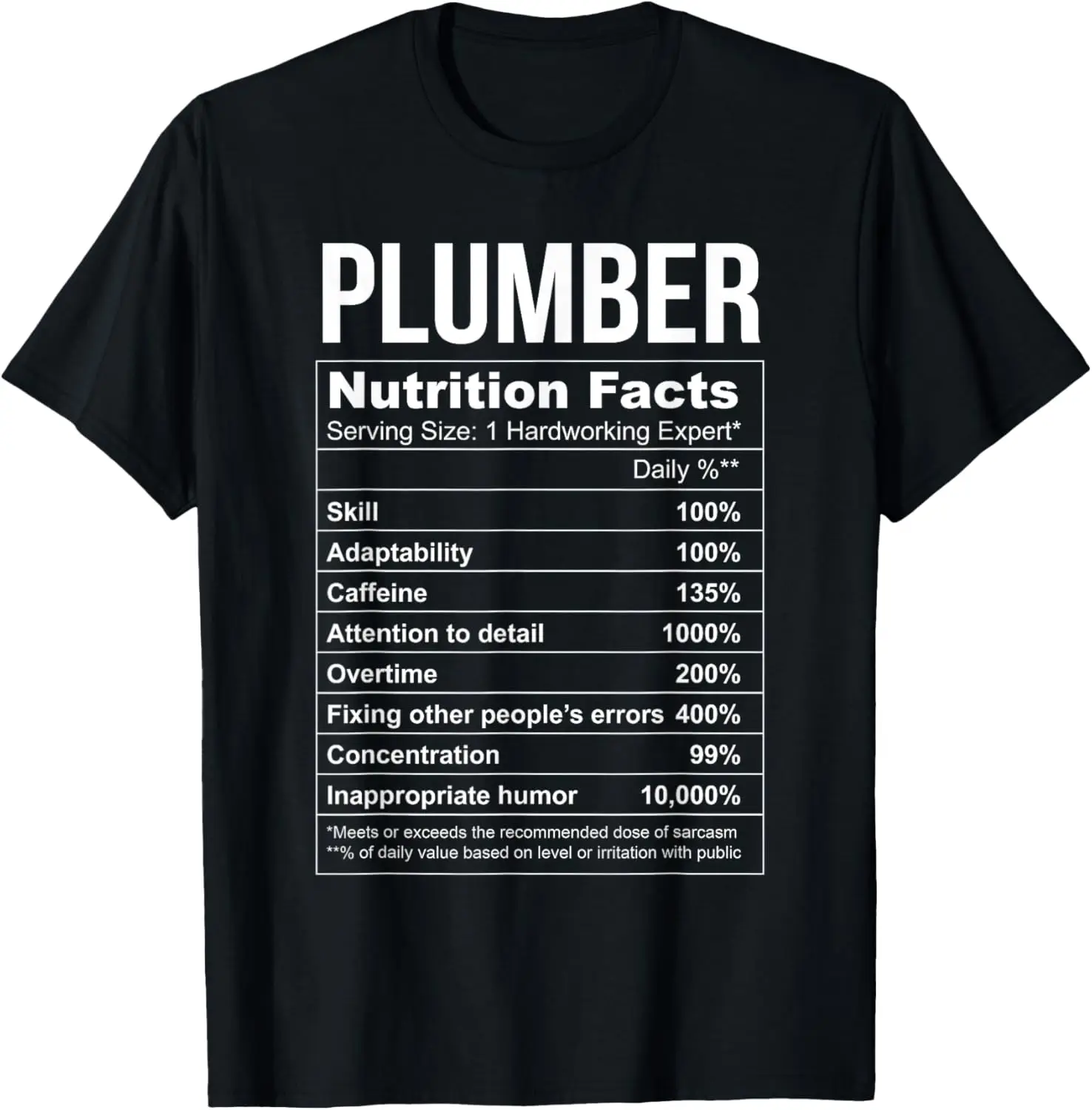 Plumbing Graphic Design Plumber T-Shirt