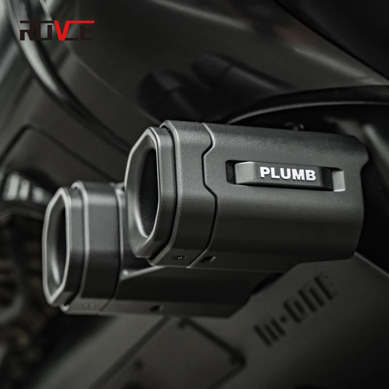 ROVCE Car Muffler Pipe Exhaust Tip Rear Air Vent Outlet Tailpipe with Guard Plate For Land Rover Defender 130 110 2020-2024