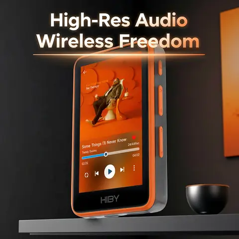 HiBy R1 HiFi Audio Music Player MP3 USB DAC WiFi Bluetooth 5.1 DSD256 PCM384kHz/32bit X1600E CS43131 MSEB Web Radio 3.5mm Output