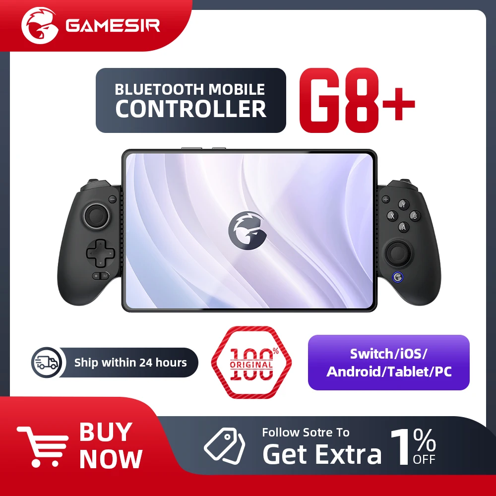 Gamesir G8 Galileo G8 Plus Bluetooth Mobile Gaming Controller for Nintendo Switch PC IOS Android  with Hall Effect Joystick