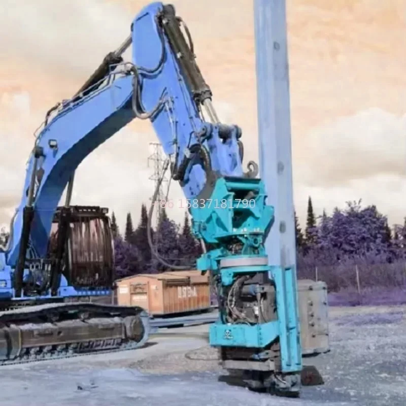 Hot Sale Hydraulic Hammer Pile Driver Attachment Machine Pile Driver Construction Pile Driving Machine Adjustable Impact Force