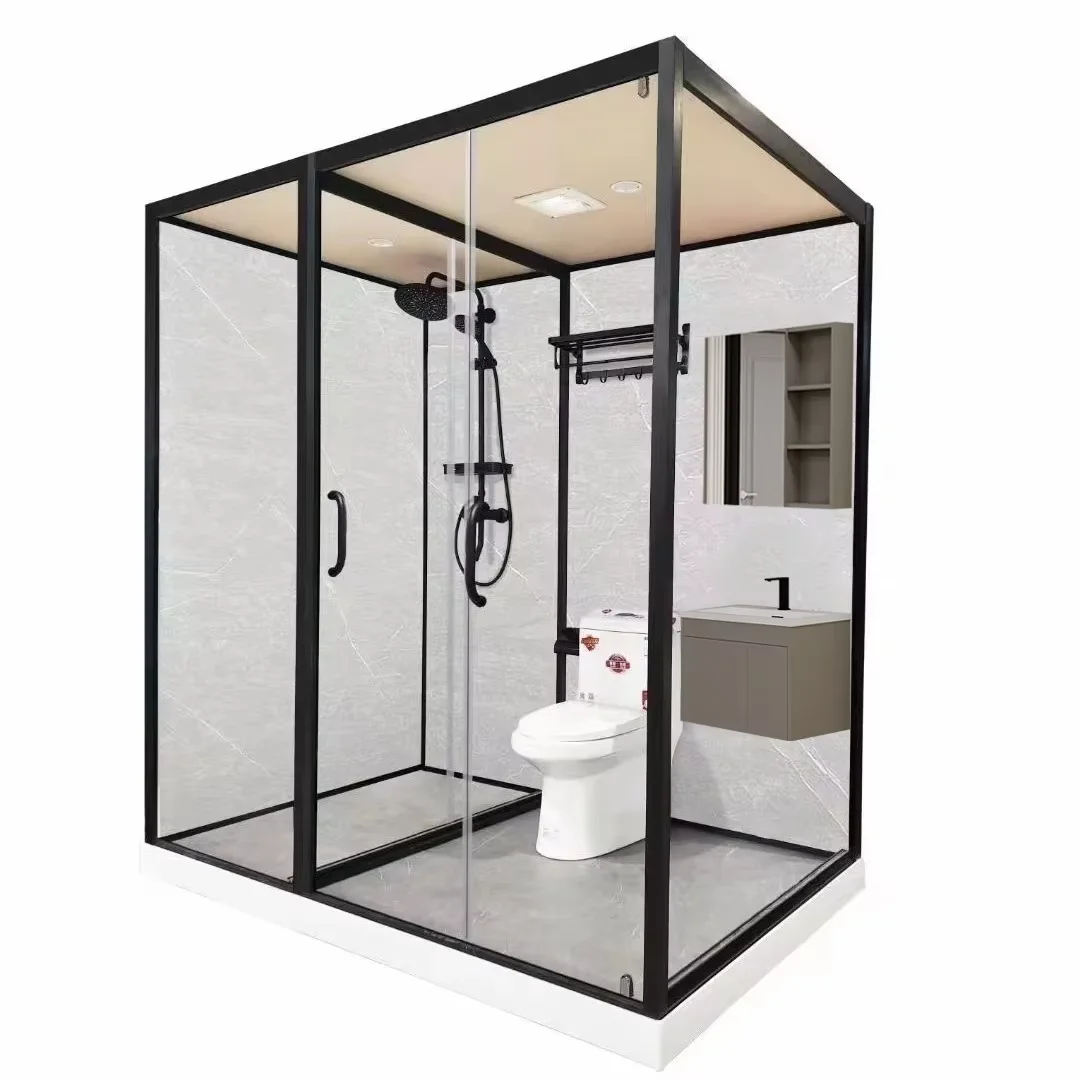 

for Portable Prefabricated Bathroom Pod With Toilet Integrated Shower Room Luxurious WC