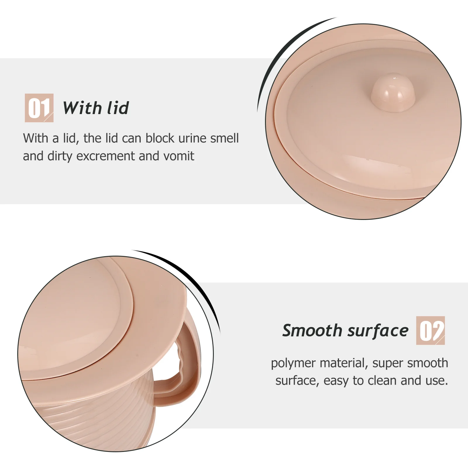 

1Pcs Practical Thickened Spittoon with Lid Handheld Potty for Elderly Pregnant Women Adults Home Use Household Spittoon