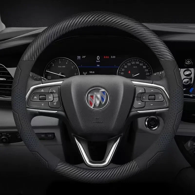 

Car Steering Wheel Cover For Buick Lacrosse Envision Regal Veran GX GL6 GL8 Micro Blue 6 Century Flying High Auto Accessories