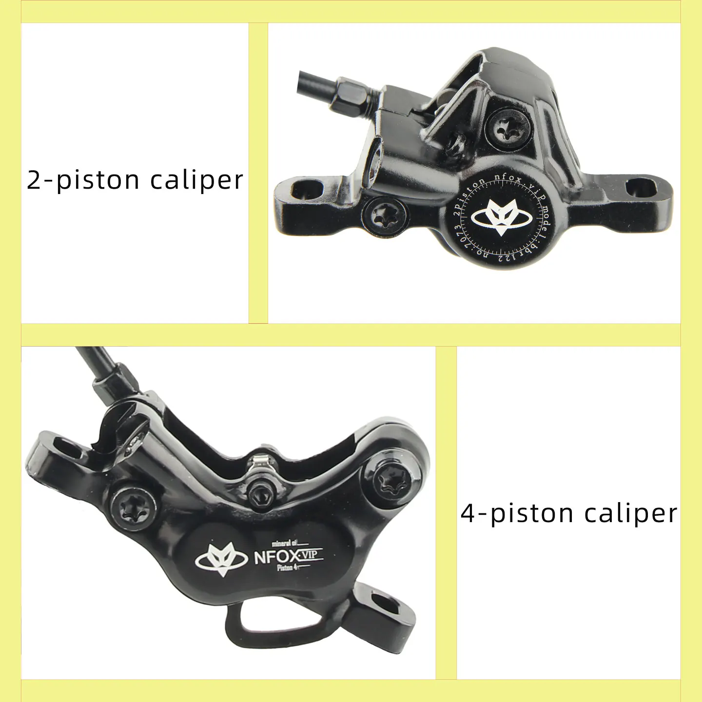 NFOX دراجة هوائية جبلية قرص الفرامل الهيدروليكية عدة SM2A أربعة مكبس الفرجار سكوتر كهربائي 2 دبوس 3 دبوس انقطاع التيار الكهربائي مقبض الملحقات #5