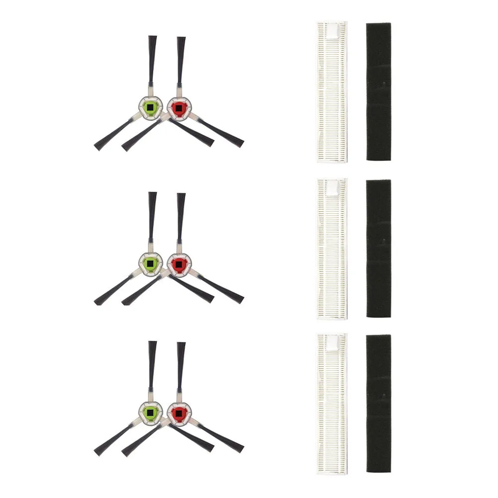 فرشاة جانبية فلتر HEPA ل Ecovacs D36A/TCR-S/S2/DA611 ملحقات قطع غيار مكنسة كهربائية روبوتية