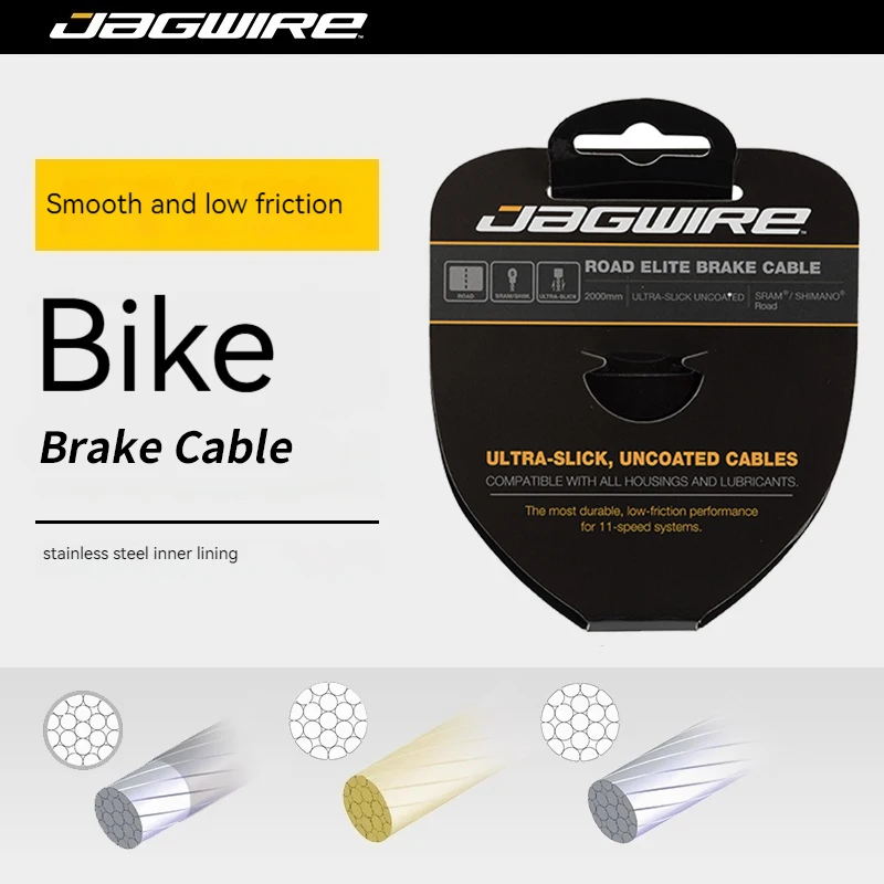 

Jagwire Road Bike Brake Cable Inner Wire Stainless Steel Polished Durable Rust-Resistant Cycling Accessories