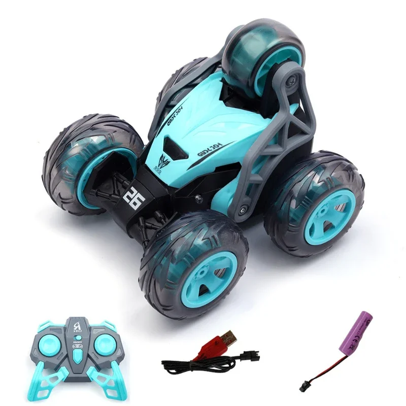 2.4G RC Auto Kinderen Afstandsbediening Speelgoed 360 Roterende Stunt Auto's 5 Wielen Dump Voertuig Speelgoed voor jongens Kinderen Verjaardagscadeautjes