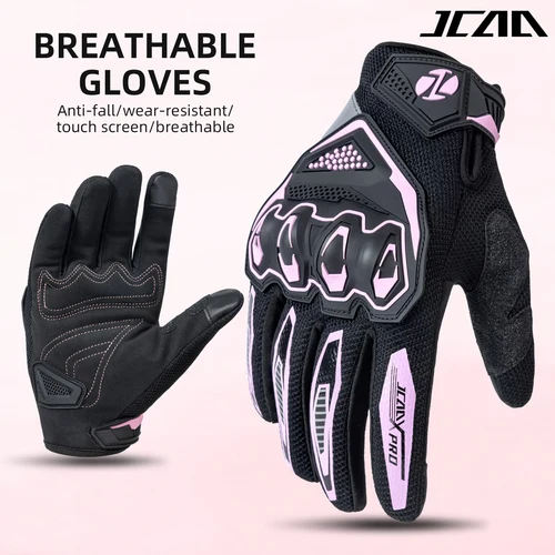 Imagen 2 del producto Guantes de motociclista aprobados para primavera y verano, guantes anticaída para motocicleta MTB MX, guantes anticaída para hombre y mujer con pantalla táctil