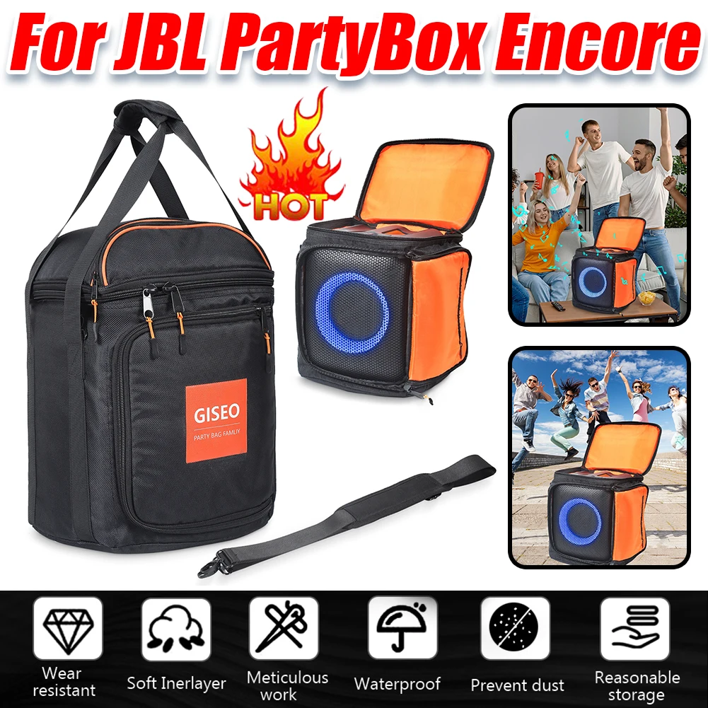 

Waterproof Storage Bag Organizer Accessories Portable Bluetooth-compatible Speaker Storage Bag for JBL PartyBox Encore Essential