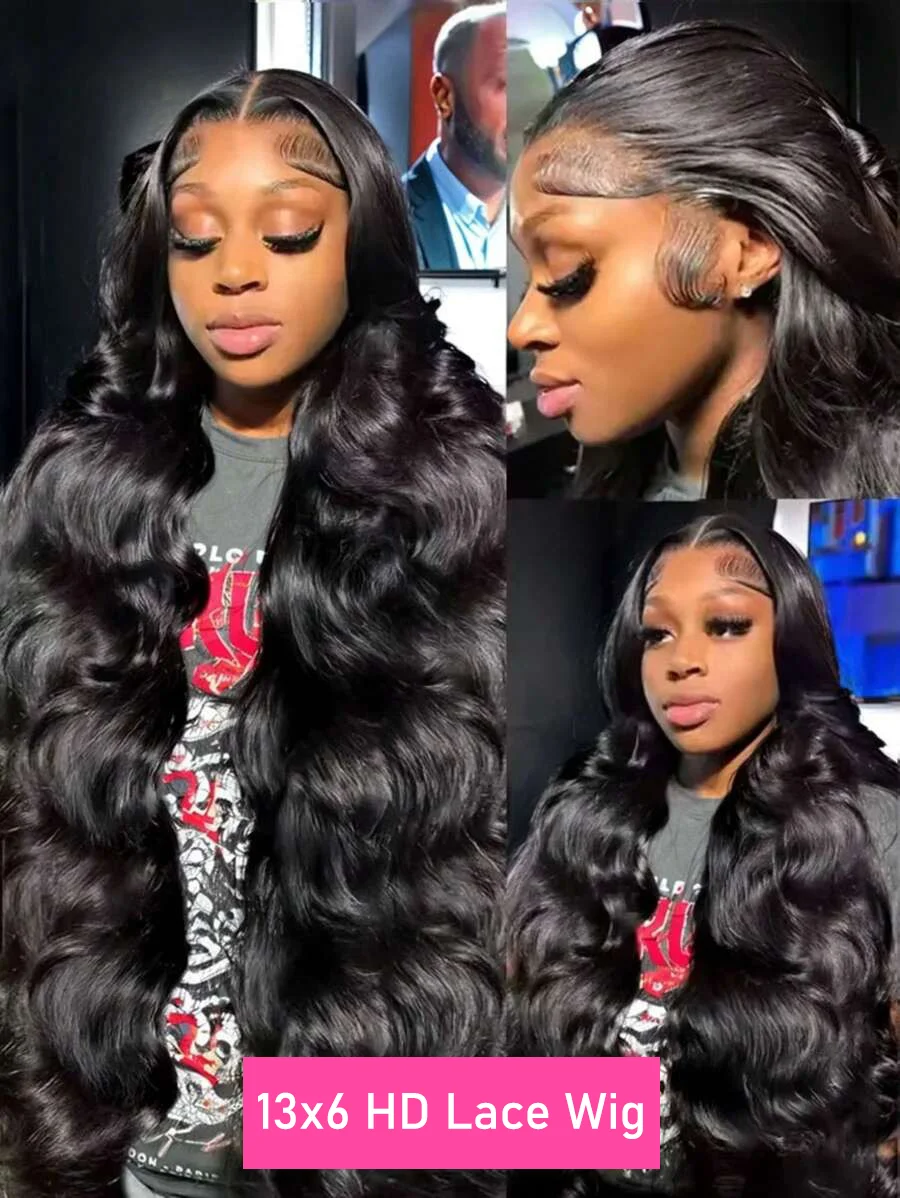 30 40 بوصة الجسم موجة الباروكات 13x6 Hd الدانتيل الباروكة الأمامية البرازيلي شعر الإنسان الدانتيل شعر مستعار أمامي قبل قطعها خصلات الشعر المستعار الإنسان للنساء