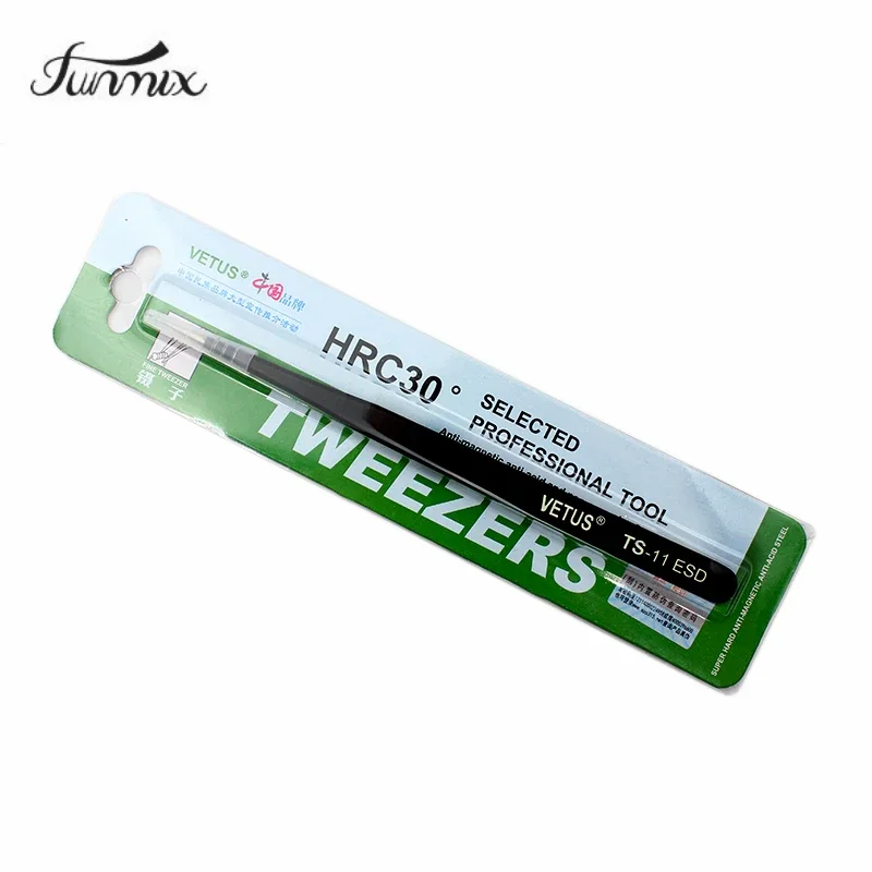VETUS 100% Brand Anti Static ESD Tweezers Stainless Steel Eyelash Make Up Nipper Crafts Makeup Tools & Accessories