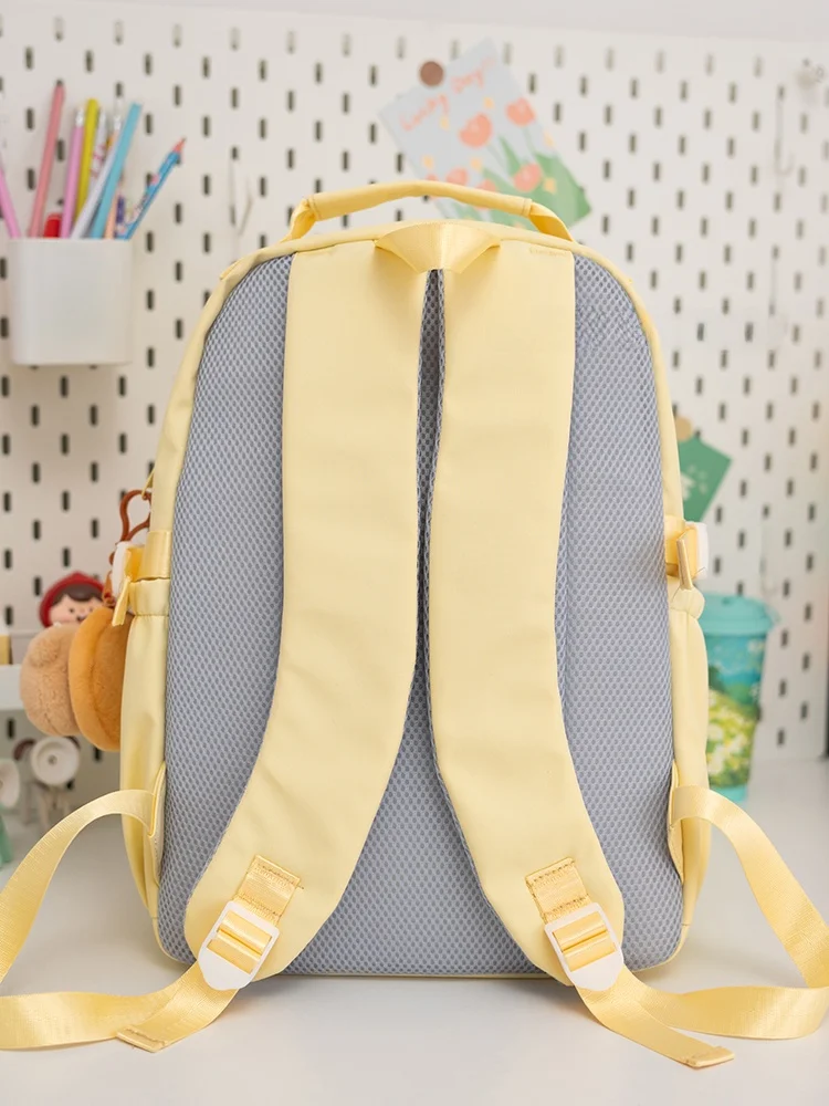 

u Large Capaci School Bapa Double oulder Japanese Sle High School Universi Student Bapa Waterproof Nylon Bag