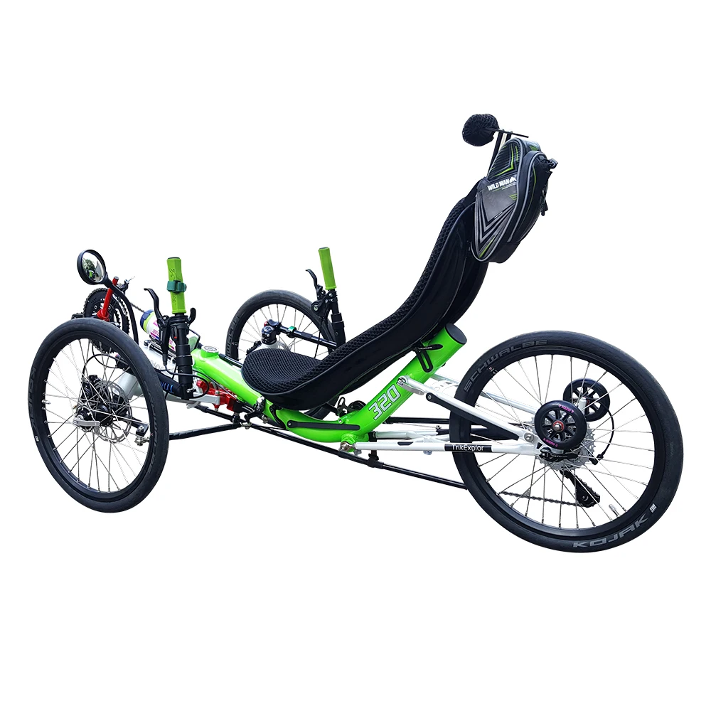 Free Door to Door Shipping Aluminum Alloy Electric 250watt 10 Speed Folding Road Recumbent Trike